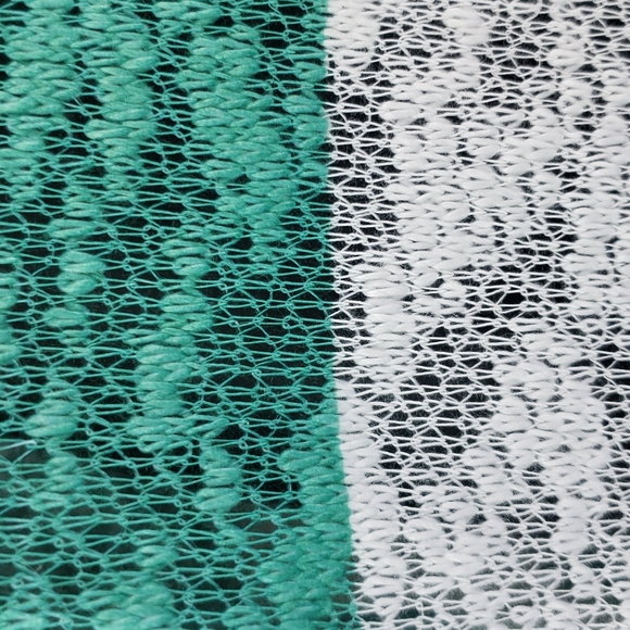 Tees2urdoors | Women's Stripe Open Front Open Weave Cardigan Sz 4X - Picture 4 of 8